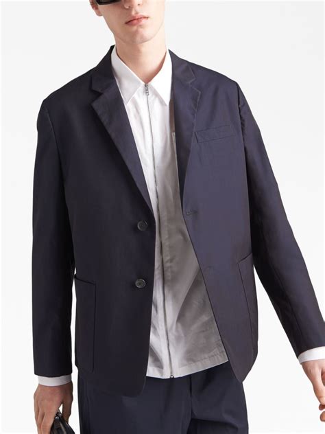 prada blue blazer|Prada logo.